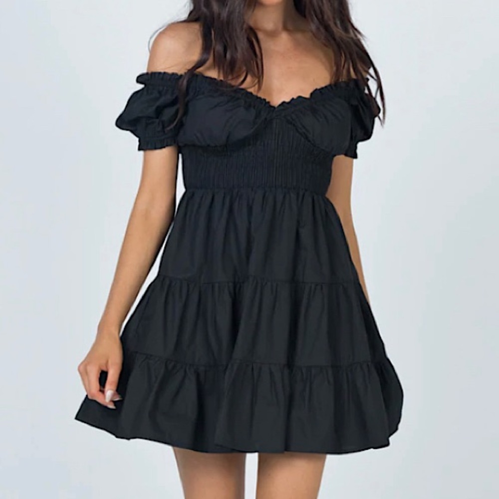 PRINCESS POLLY DANIELA MINI DRESS BLACK